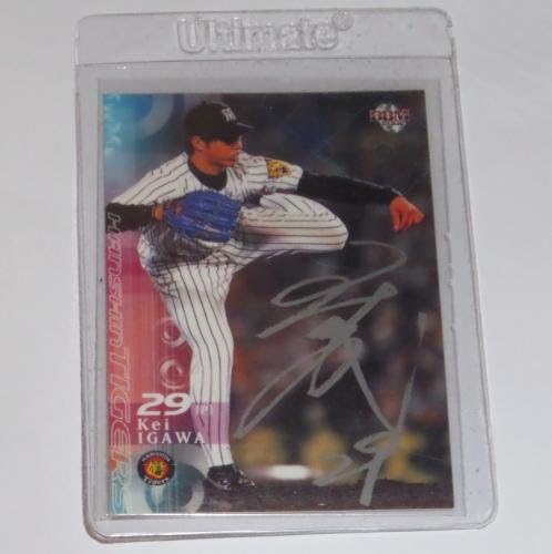 Топка с автограф от Кей Игавы Oml + Японската Бейзболна картичка Bbm ню Йорк Янкис Hanshin Тайгърс - Бейзболни картички MLB С автограф