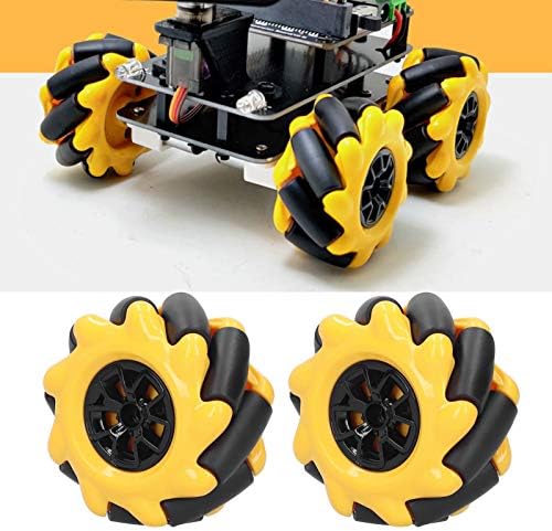 FTVOGUE Mecanum Wheel Ненасочено Умен Робот САМ Smart Car AccessoriesToy Компоненти 60 мм [2 бр.], Промишлени Роботи и аксесоари