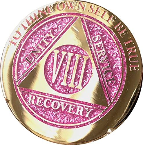 8-годишният елегантен лъскав чип-медальон цвят розово злато, сребро с двойно покритие AA VIII