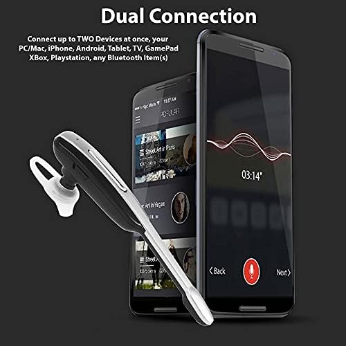 Слушалки Tek Styz е Съвместима с Karbonn K9 Smart Selfie in Ear Безжична Bluetooth слушалка с Шумопотискане (Бял /Златен)