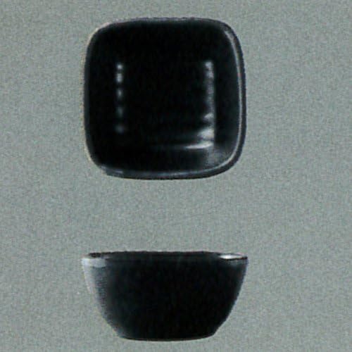 福井クララフトト( (Fukui Craft) Меламиновая купата на 5-317-2 С закручивающимся ъгъл Senyo Mat, 6,8x6,8x3,4 см, Черен (Black)