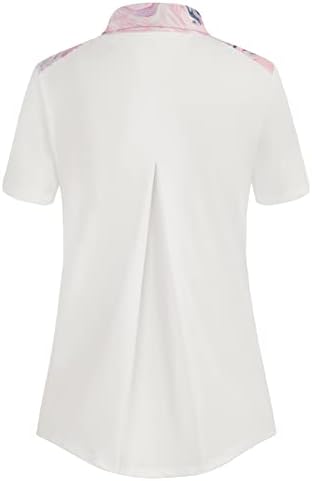 Дамски Ризи игрище JACK SMITH С Къс ръкав, Спортна Риза с къси ръкави с Цветен Блок, Влагоотводящий Лесен Активен Топ