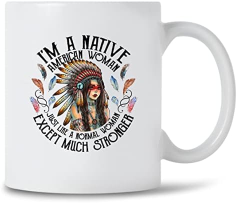 DST Apparel Co Съм Абориген Американка Чаша За Горди индианци Кафеена Чаша за Подарък на Майка ми Приятелка История индианци