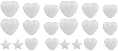 Коледна Украса COHEALI от 2 пяна дъски Сърцата Звезда Сватбена Сърцето От Стиропор Коледа Пенопластовое Сърцето Занаятчийски Полистирен Топки от Полистирол: Моделира