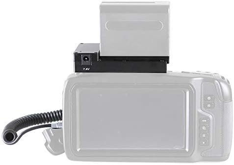 JLWIN Преходна Плоча за закрепване на батерията Кабел за камера BMPCC 4K 6K на батерия Sony NP-F970/F960/F770/F750 с Пружинным кабел