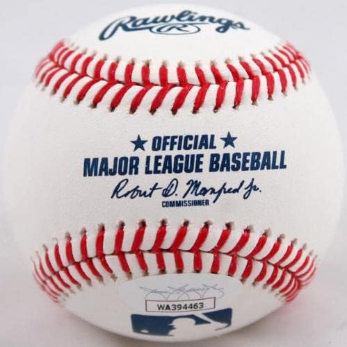 Бейзбол Oneil Cruz с автограф Rawlings OML-JSA W * Blue - Бейзболни топки с автографи