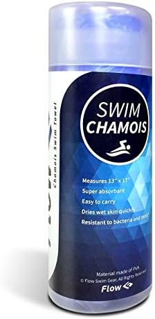Flow Swim Chamois - Быстросохнущее Кърпа за плуване, гмуркане, триатлон и други водни спортове (синьо)