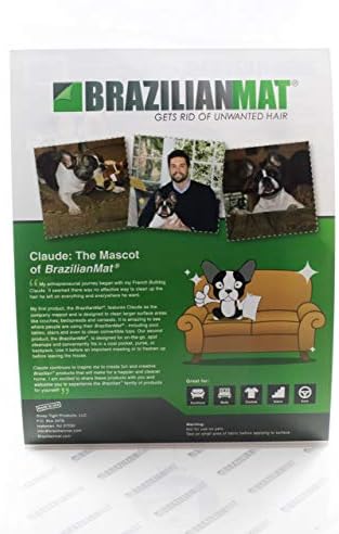 Листове за премахване на козина на кучета и котки BrazilianMat - Средство за премахване на козината на домашни любимци, Кърпичка, пайети и вълна на домашни любимци с мебел