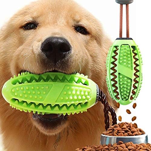 Emoly Обновена играчка-Лакомство за кучета, Тренировъчен Топката За раздаване на храна, Дъвчене играчка за миене на зъбите за малки до Средни Кучета, Интерактивни игр