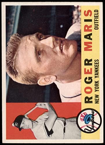 1960 Topps # 377 Роджър Maris Ню Йорк Янкис (Бейзболна картичка) VG+ Янкис