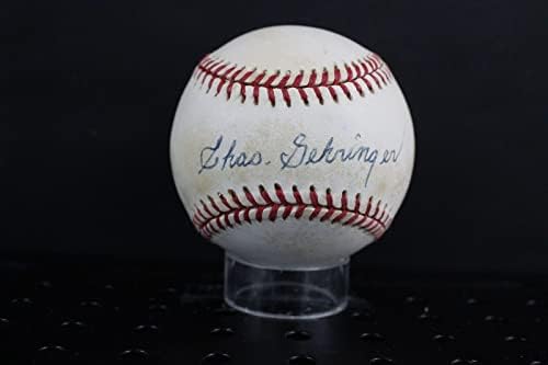 Чарли Герингер Подписа Бейзболен Автограф Auto PSA/DNA AL88868 - Бейзболни топки с Автографи