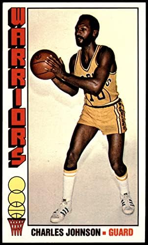1976 Топпс 137 Чарлз Джонсън Голдън Стейт Уориърс (Баскетболно карта) в Ню Йорк+ Уориърс Джорджия