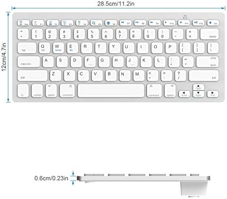 Универсална Безжична Клавиатура Bluetooth Ултратънък Иврит, Арабски 9,7 Инча AW4