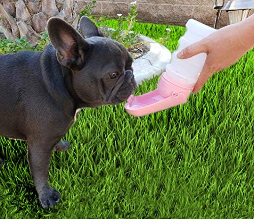 TBD LUV Нашите очарователни домашни любимци (розова) Бутилка за вода за кучета Luv Our Pets, здрава за пътуване, сгъваема, компактен и запечатани Конструкция Позволява лесн?