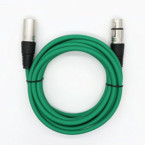 Кабели за професионално аудиомикрофона Dremake - 3-пинов XLR към 3-пинов конектори XLR Цветни Кабели - 10 ' Балансиран змия кабел - 5 бр.