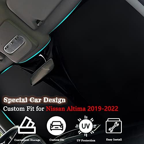 YOFAMO Авто сенника на Предното стъкло, Изработени по поръчка, Подходящи за Nissan Altima 2022 2020 2021 2019 Сгъваема Кола сенника На Предното Стъкло Аксесоари Козирка Протектор Св