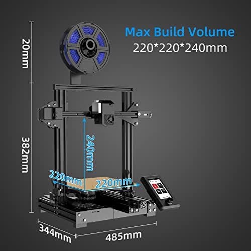 3D принтер Voxelab Aquila S2 FDM, висока температура наставка 300 ℃ с директно задвижване, Гъвкава Магнитна платформа за изграждане на ПЕИ,