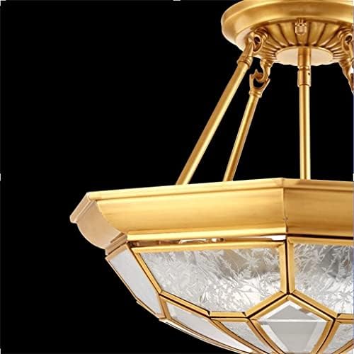 WYFDP Мед led тавана лампа в европейски стил, полупрозрачни, Декоративни, За Всекидневната, за тераси, осветителни Тела, осветителни тела за спалнята (Цвят: D, размер: 45 * 4