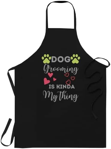 Риза за грижа за Кучето, Забавна Тениска С Цитат от Кучешки Грумера, Работно Облекло, Черна Престилка - 1 Размер подходящ за всички Мъжки