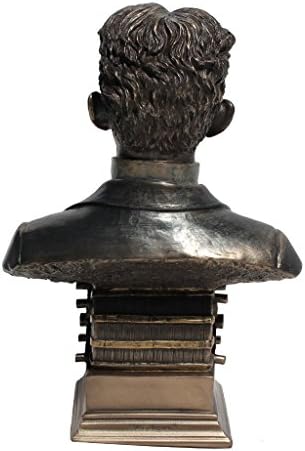Статуя-Бюст на Никола Тесла От Студено Формовани Бронз с Височина 7 и 1/2 инча