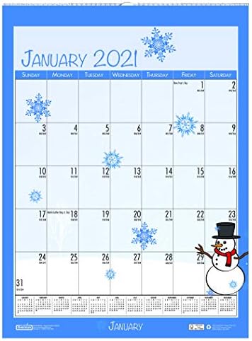 Месечен Стенен календар Къща Дулитла 2021, Сезонни 12 x 16,5 инча, януари - декември (HOD339-21)