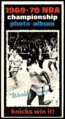 1970 Topps # 175 1969-70 Шампионата в НБА - Шампиони на Никс/ Лейкърс (Баскетболно карта) EX/MOUNT Никс/ Лейкърс