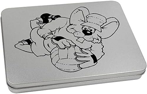Лидице кутия за канцеларски материали Azeeda 'Keeper Mouse' с метални панти /Кутия за съхранение (TT00189200)