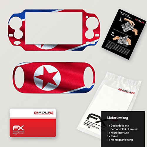 Дизайнерски кожа Sony PlayStation Vita знаме на Северна Корея - Стикер-стикер за PlayStation Vita