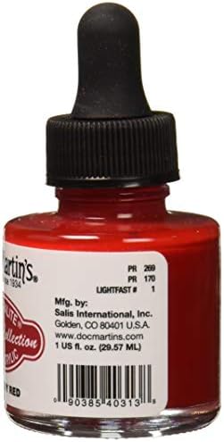 Бутилка за течности акрилни бои Dr. Ph. Martin ' s Spectralite Private Collection (3 броя) Arcylic, 1,0 грама, Рубинено-червен