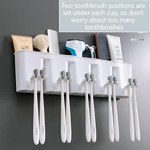 Държачи за четка за зъби HJCOCHOME за баня, Стенен Държач за четка за зъби с опаковка от паста за зъби, Електрически Държач