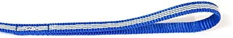 Julius-K9 218-NL-1S-B IDC Каишка от тръбна мрежи, с дръжка, 0,55 x 39,37 инча, синьо