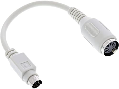 Преходен кабел за клавиатура Intos PS/2 от щепсела MDIN6 до штекеру DIN5 0,10 м