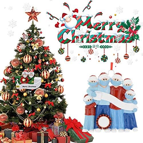 Лечай 2020 Коледна Украса Карантина Украсата На Коледно Парти С Подарък Продукт Персонални Семейство (Семейство 5)