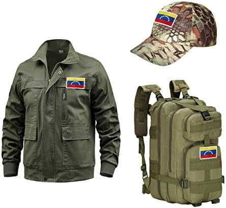 4 бр. Ленти с флага на Венецуела, на бродирани нарукавная обогатяване с плетене на една кука и линия, флаг, Тактически ленти за раници,