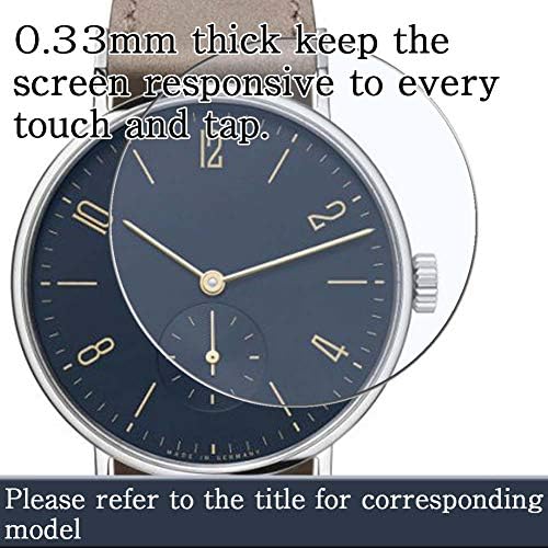 Защитно фолио за екран от закалено стъкло Puccy 3 бр., съвместим с smart часовника ZKCREATION Z70 1.32Smart Watch smartwatch
