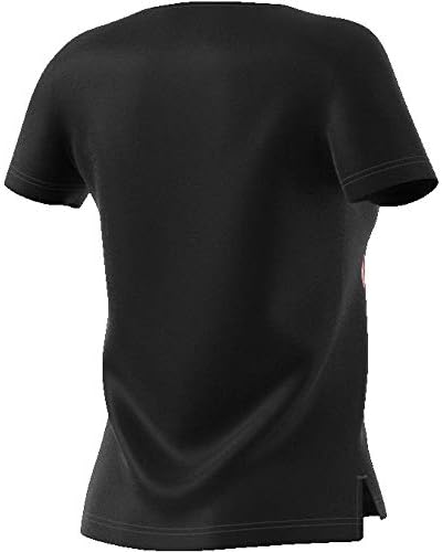 Женска тениска adidas за бягане, спортна икона цвете, Черна, Приталенная (XS)