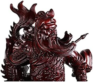 LHMYGHFDP 14 Инча Китайски Фън Шуй Гуан Ю със Статуя на Дракон/Скулптура На Гонг/Статуята Guan Ди/Статуята на Гуан Юн Чанг Украса