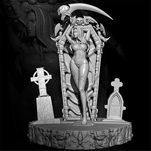 ETRIYE 1/24 Древна Фэнтезийная Жена-Войн на Ада, Формовани модел Герой от смола (Комплект в разглобено формата и неокрашенный)