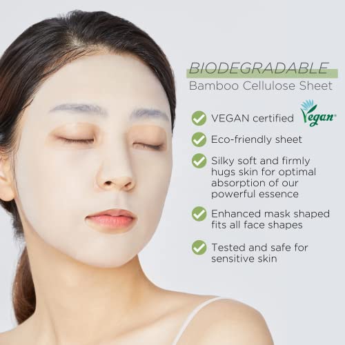 MEDIHEAL Официалната най-Добрата корея С маска - Маска за лице с етерично масло от Чаено дърво, 10 Листа, Успокояваща кожата, Премахва