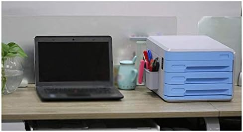 Файлов мениджър YFQHDD - Кутия за съхранение на работния плот - с заключване с парола Разтегателен Тип Многослоен метален шкаф шкаф за Офис, Дом, търговски център (Цвят: