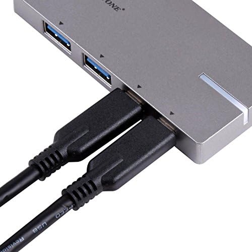 Silverstone SST-EP09C, Съвместим с USB 3.1 Type-C, USB hub, сив графит