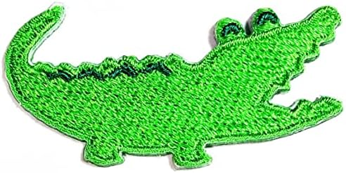 Kleenplus Мини Крокодилска Нашивка Зелен Крокодил Мультяшные Етикети Занаяти Изкуство Ремонт на Шевни Бродирани Железни Ивици с Ивици за Икони направи си САМ Деним Як?