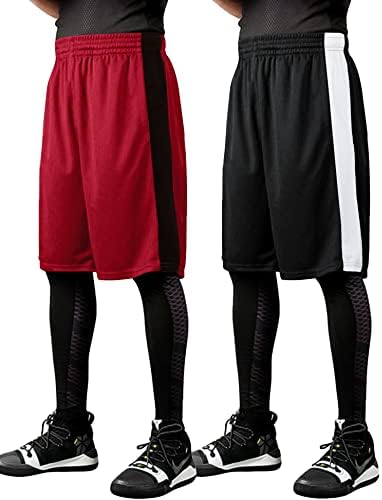 Мъжки баскетболни Шорти COOFANDY от 2 опаковки, Мрежести къси Панталони Dry Fit За тренировки и Тичане, къси Панталони за Активни спортни изяви с Джобове