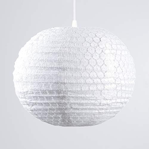 Лампа за полилеи Tadpoles LSHL010 Кръг, Завързана Бяла, диаметър 14 см