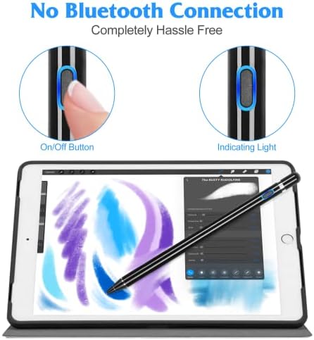 Стилус за iPad Молив, Акумулаторна батерия Активен Стилус Fine Point Digital Stylus Молив за Samsung Galaxy A70s, Съвместим