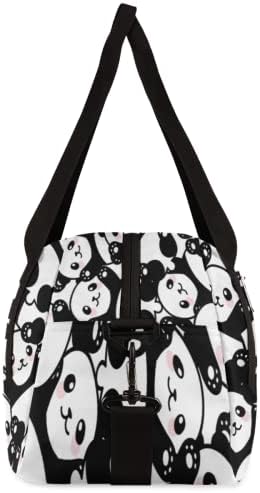 Сладко детска Спортна чанта с изображение на животни Панди за момчета и момичета, С Шарките на Пандите, Водоустойчива Спортна Спортна чанта