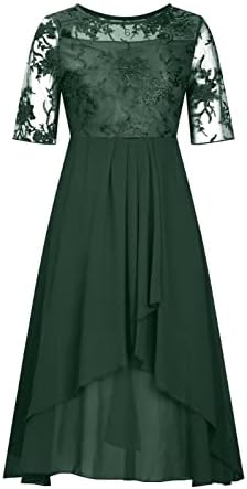 Женствена рокля RMXEi, Шифоновое Елегантно Бельо Рокля в стил Мозайка, Дълга Рокля С деколте, Вечерна рокля на шаферка