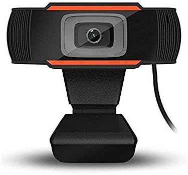 N / A Web камера Компютърна Камера 1080P Full HD с микрофон, 5 Милиона Пиксела, Запис на видео, Уеб камера за конференция (Черна, фокус HD 1280)