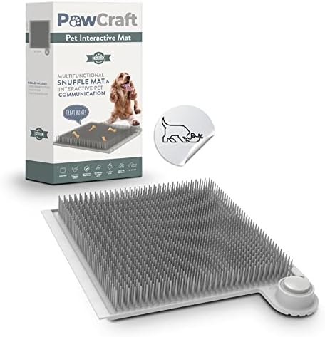 Подложка за интерактивна комуникация PawCraft Пет Snuffle за кучета - Набор от бутони за разговори с кучето си със силикон подложка за Снаффла