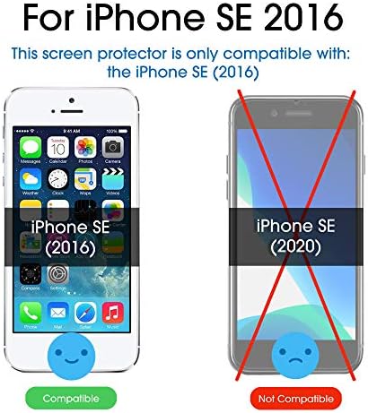 Защитно фолио amFilm за iPhone SE Защитно фолио за iPhone SE, 5, 5S, 5C Premium HD Clear (невидима) (3 опаковки) (не е съвместима с версия на iPhone SE 2020 г.)